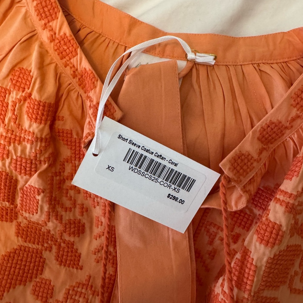 Julia Amory Orange Coatue Caftan Dress